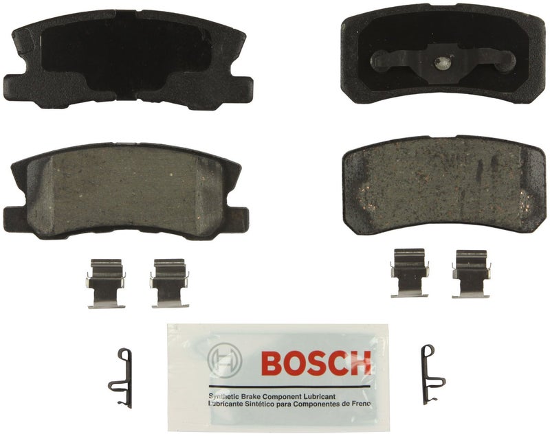 BOSCH BE868H Blue Ceramic Disc Brake Pad Set With Hardware  Compatible With Select Chrysler 200 Dodge Avenger Caliber Jeep Compass Patriot Mitsubishi Endeavor Lancer Montero Outlander REAR